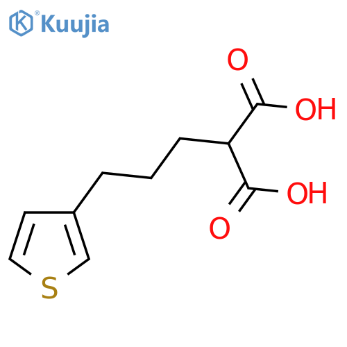2-[3-(3-Thienyl)propyl]propanedioic acid structure
