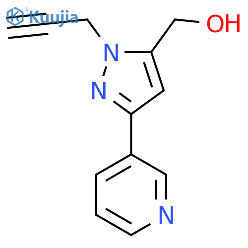 (1-(Prop-2-yn-1-yl)-3-(pyridin-3-yl)-1H-pyrazol-5-yl)methanol structure