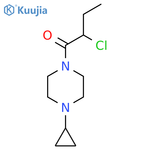 2-Chloro-1-(4-cyclopropylpiperazin-1-yl)butan-1-one structure