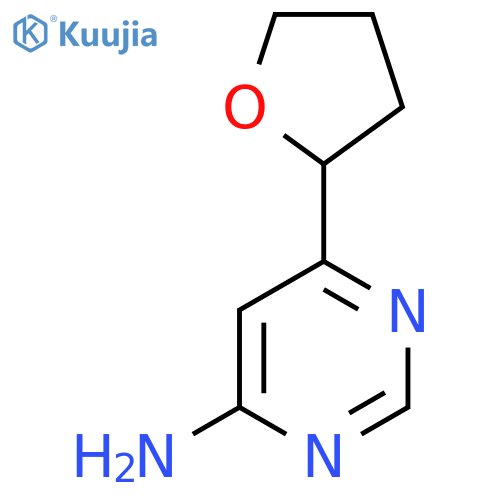 6-(Oxolan-2-yl)pyrimidin-4-amine structure