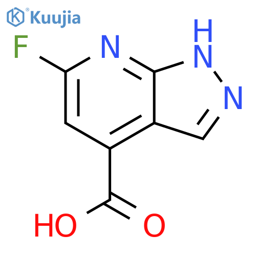 1H-Pyrazolo[3,4-b]pyridine-4-carboxylic acid, 6-fluoro- structure