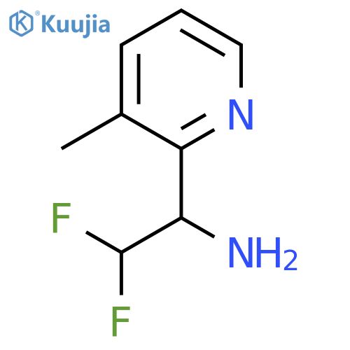 2,2-difluoro-1-(3-methylpyridin-2-yl)ethan-1-amine structure