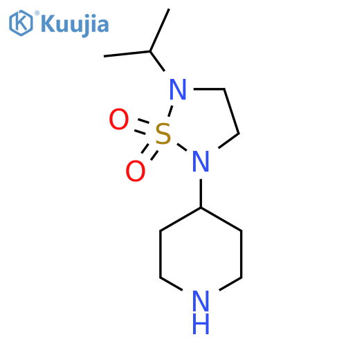 2-Isopropyl-5-(piperidin-4-yl)-1,2,5-thiadiazolidine 1,1-dioxide structure