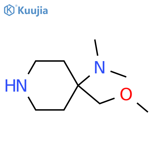 4-(methoxymethyl)-N,N-dimethyl-piperidin-4-amine structure