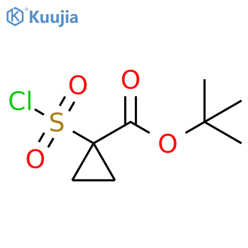 tert-butyl 1-(chlorosulfonyl)cyclopropane-1-carboxylate structure