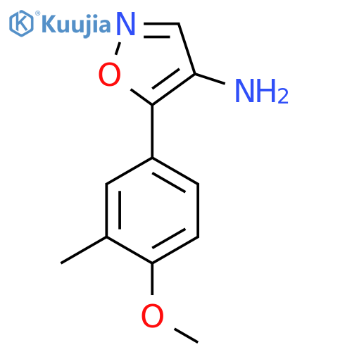 5-(4-methoxy-3-methylphenyl)-1,2-oxazol-4-amine structure