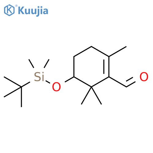 1-Cyclohexene-1-carboxaldehyde,5-[[(1,1-dimethylethyl)dimethylsilyl]oxy]-2,6,6-trimethyl- structure