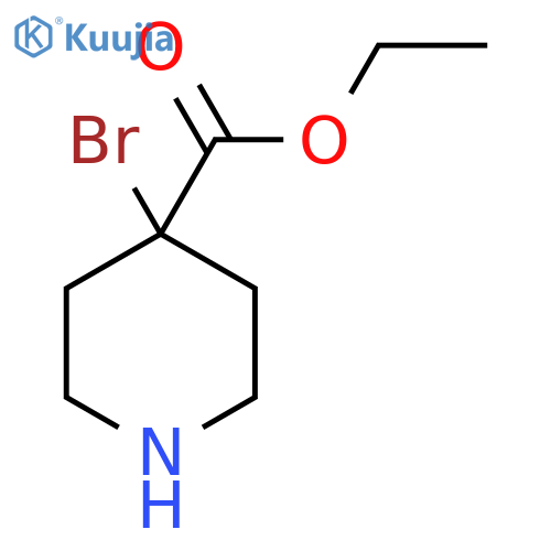 Ethyl 4-bromopiperidine-4-carboxylate structure