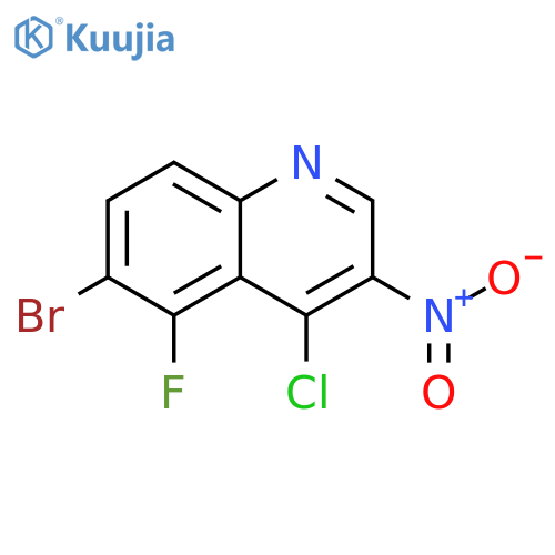 6-Bromo-4-chloro-5-fluoro-3-nitroquinoline structure