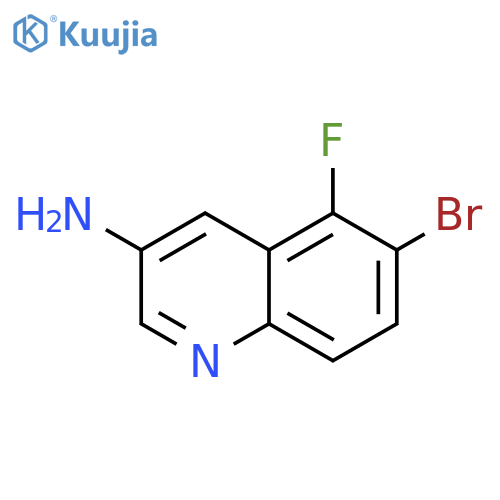 3-Quinolinamine, 6-bromo-5-fluoro- structure