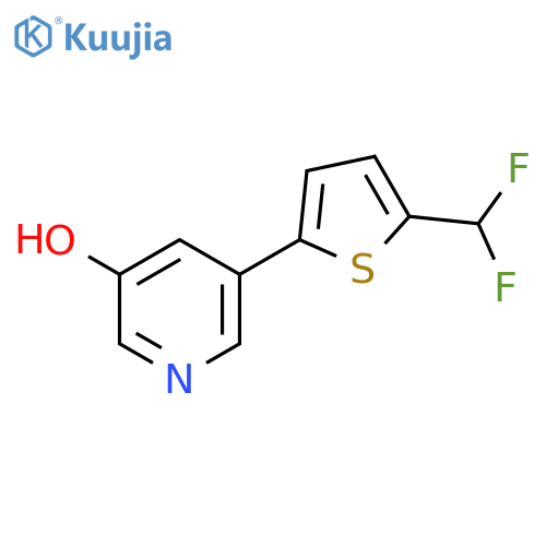 5-[5-(Difluoromethyl)-2-thienyl]pyridin-3-ol structure