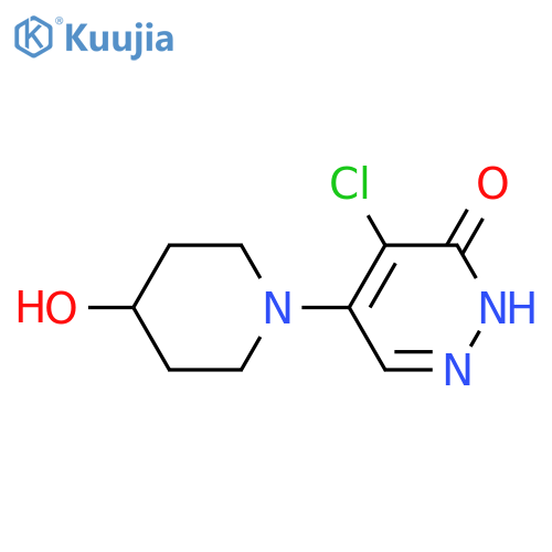 4-chloro-5-(4-hydroxypiperidin-1-yl)pyridazin-3(2H)-one structure