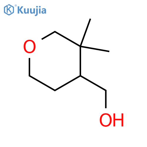 (3,3-dimethyltetrahydropyran-4-yl)methanol structure