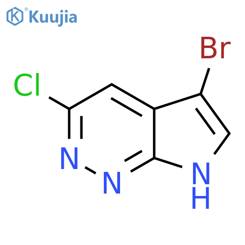 5-Bromo-3-chloro-7H-pyrrolo[2,3-c]pyridazine structure
