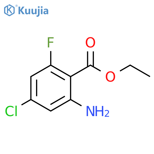 Benzoic acid, 2-amino-4-chloro-6-fluoro-, ethyl ester structure