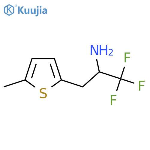 1,1,1-trifluoro-3-(5-methylthiophen-2-yl)propan-2-amine structure