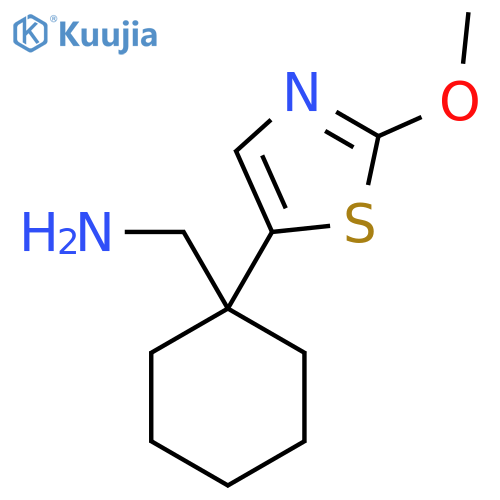 1-(2-methoxy-1,3-thiazol-5-yl)cyclohexylmethanamine structure