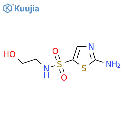 2-Amino-N-(2-hydroxyethyl)thiazole-5-sulfonamide structure