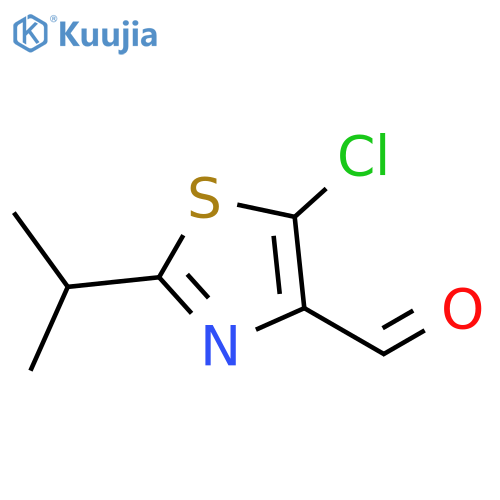 5-chloro-2-(propan-2-yl)-1,3-thiazole-4-carbaldehyde structure