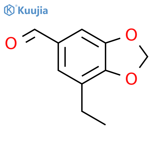 7-ethyl-1,3-dioxaindane-5-carbaldehyde structure