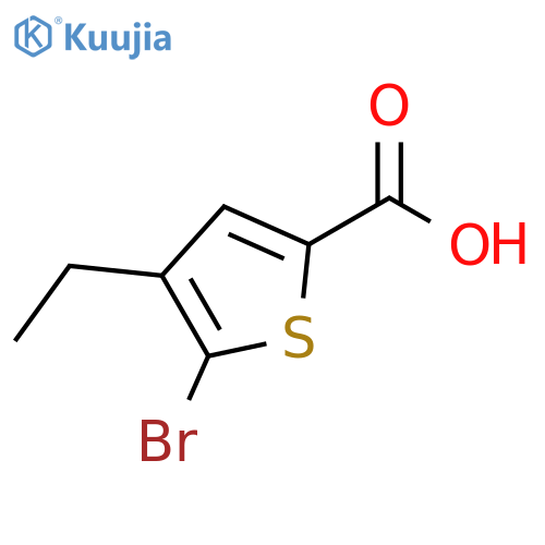 5-bromo-4-ethylthiophene-2-carboxylic acid structure