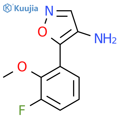 5-(3-fluoro-2-methoxyphenyl)-1,2-oxazol-4-amine structure
