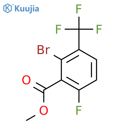 Methyl 2-bromo-6-fluoro-3-(trifluoromethyl)benzoate structure