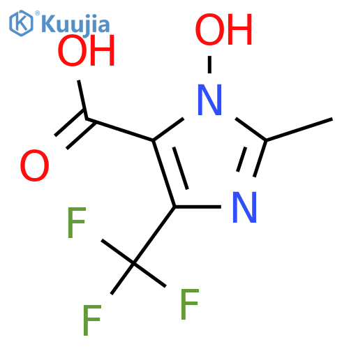 3-Hydroxy-2-methyl-5-(trifluoromethyl)imidazole-4-carboxylic acid structure
