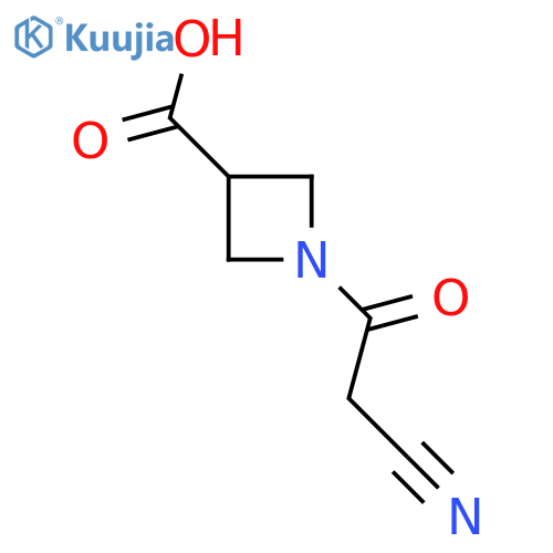 1-(2-Cyanoacetyl)azetidine-3-carboxylic acid structure