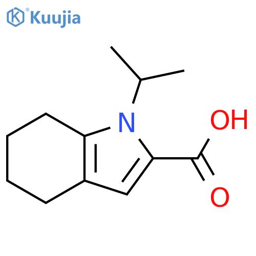 1H-Indole-2-carboxylic acid, 4,5,6,7-tetrahydro-1-(1-methylethyl)- structure