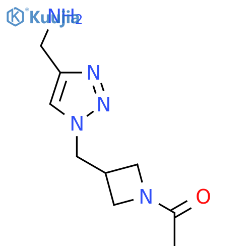 1-(3-((4-(Aminomethyl)-1H-1,2,3-triazol-1-yl)methyl)azetidin-1-yl)ethan-1-one structure
