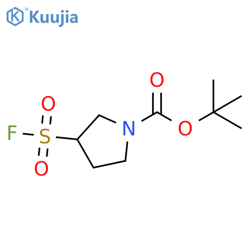 tert-butyl 3-(fluorosulfonyl)pyrrolidine-1-carboxylate structure