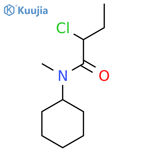 2-chloro-N-cyclohexyl-N-methylbutanamide structure