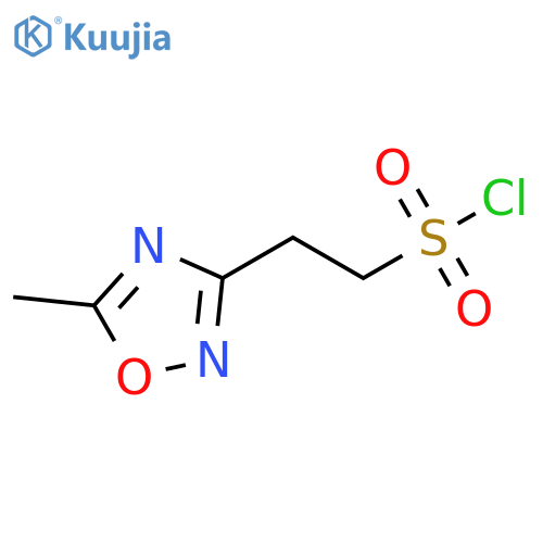 1,2,4-Oxadiazole-3-ethanesulfonyl chloride, 5-methyl- structure