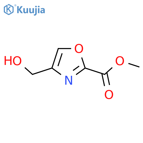 4-Hydroxymethyl-oxazole-2-carboxylic acid methyl ester structure