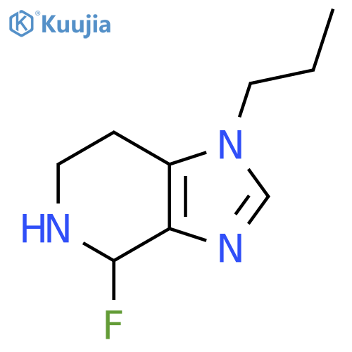 1H-Imidazo[4,5-c]pyridine, 4-fluoro-4,5,6,7-tetrahydro-1-propyl- structure