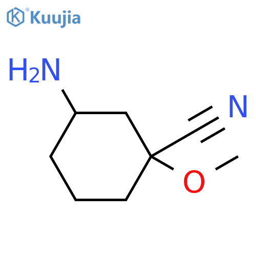 Cyclohexanecarbonitrile, 3-amino-1-methoxy- structure