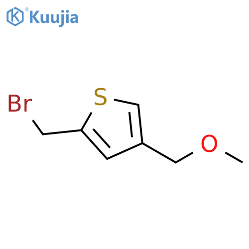 Thiophene, 2-(bromomethyl)-4-(methoxymethyl)- structure