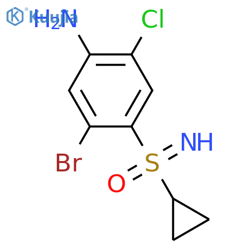 (4-amino-2-bromo-5-chlorophenyl)(cyclopropyl)imino-lambda6-sulfanylone structure