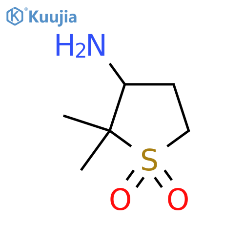 3-amino-2,2-dimethyl-1lambda6-thiolane-1,1-dione structure