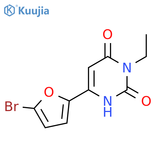 6-(5-Bromofuran-2-yl)-3-ethyl-1,2,3,4-tetrahydropyrimidine-2,4-dione structure