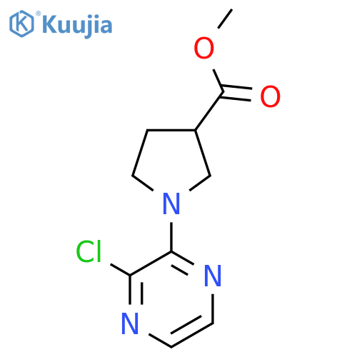methyl 1-(3-chloropyrazin-2-yl)pyrrolidine-3-carboxylate structure