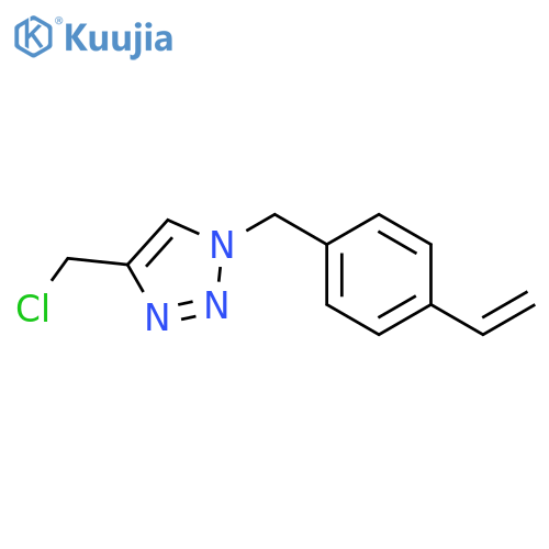 4-(chloromethyl)-1-(4-vinylbenzyl)-1H-1,2,3-triazole structure