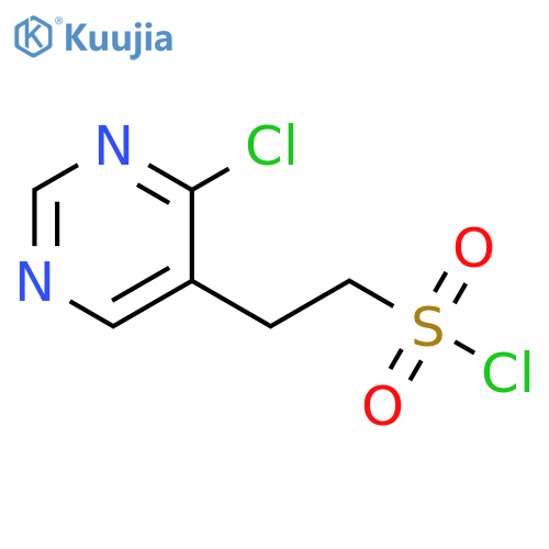 2-(4-chloropyrimidin-5-yl)ethane-1-sulfonyl chloride structure