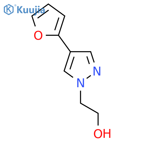 2-(4-(furan-2-yl)-1H-pyrazol-1-yl)ethan-1-ol structure