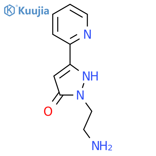 1-(2-Aminoethyl)-3-(pyridin-2-yl)-1H-pyrazol-5-ol structure