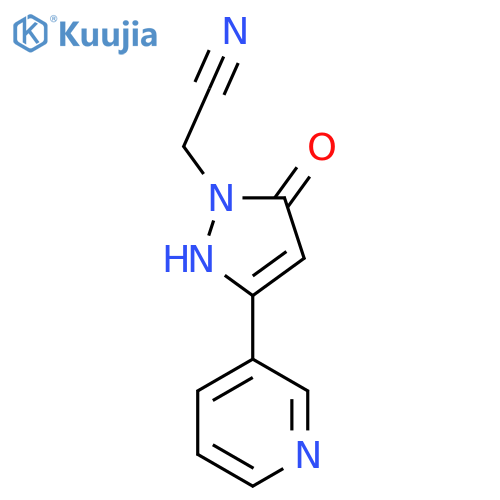 2-(5-hydroxy-3-(pyridin-3-yl)-1H-pyrazol-1-yl)acetonitrile structure
