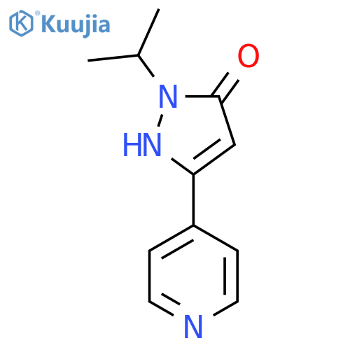 1-isopropyl-3-(pyridin-4-yl)-1H-pyrazol-5-ol structure