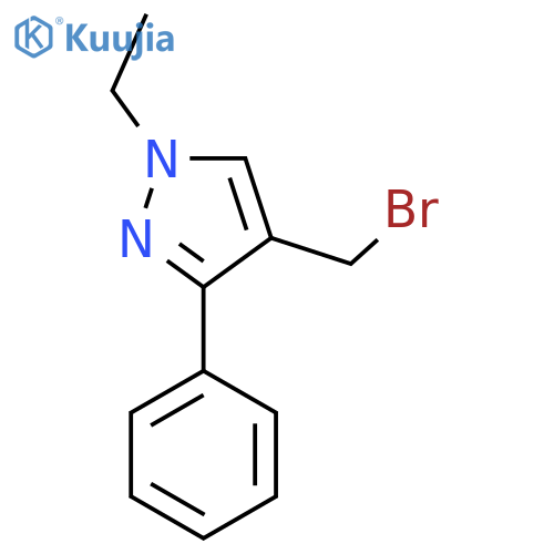4-(Bromomethyl)-1-ethyl-3-phenyl-1H-pyrazole structure