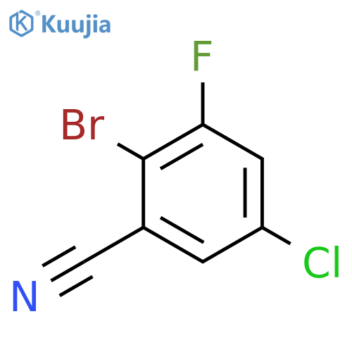 Benzonitrile, 2-bromo-5-chloro-3-fluoro- structure
